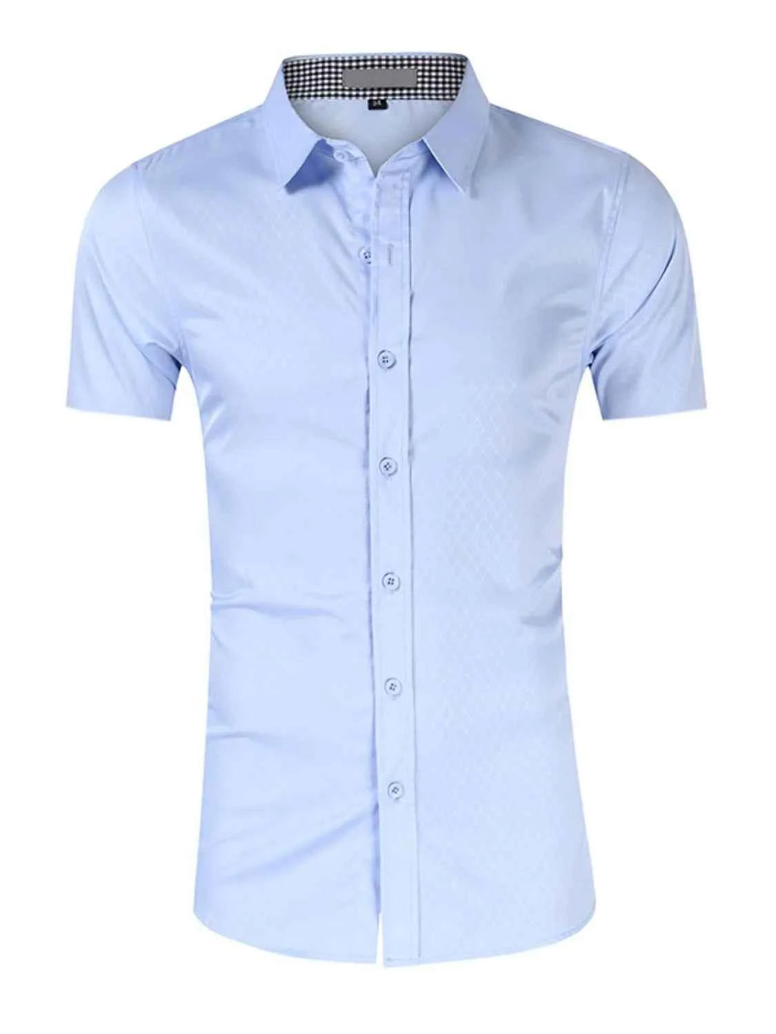 Men's Collared Neck Short Sleeve Shirt
